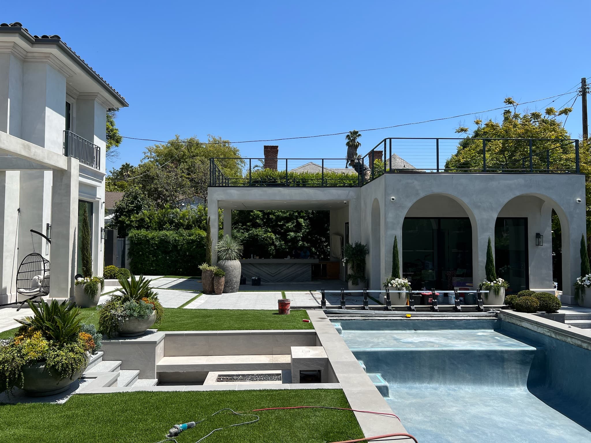 Los Angeles Helena St custom home, on-site photograph 9