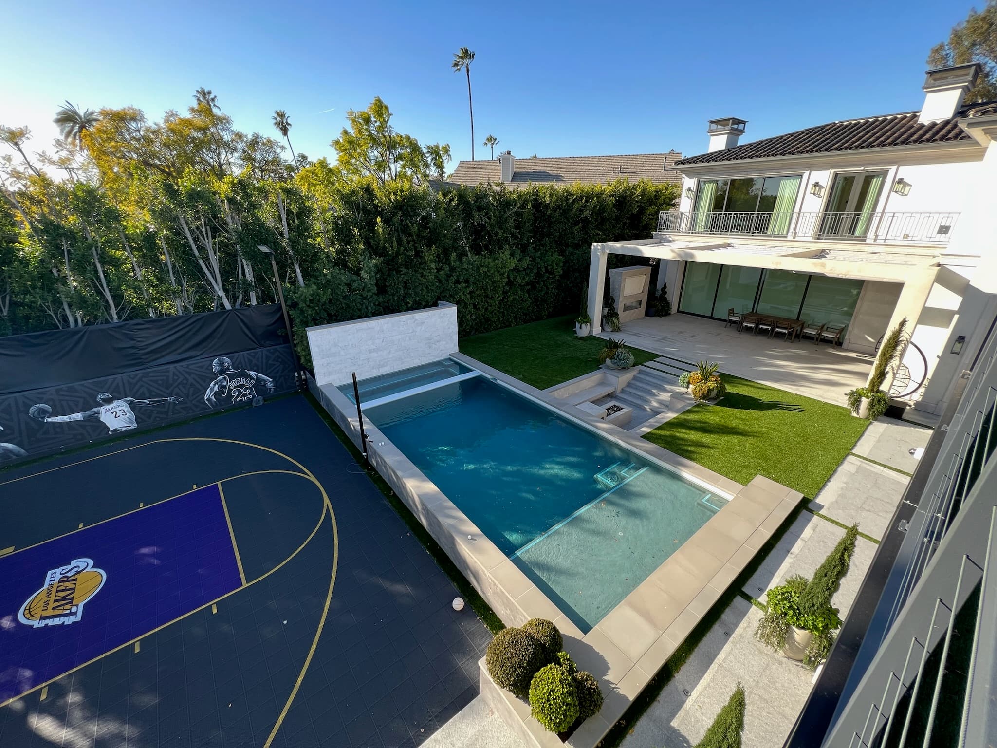 Los Angeles Helena St custom home, on-site photograph 30