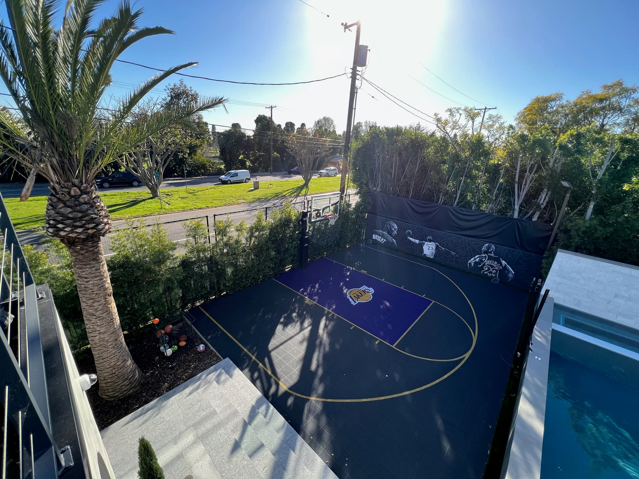 Los Angeles Helena St custom home, on-site photograph 31