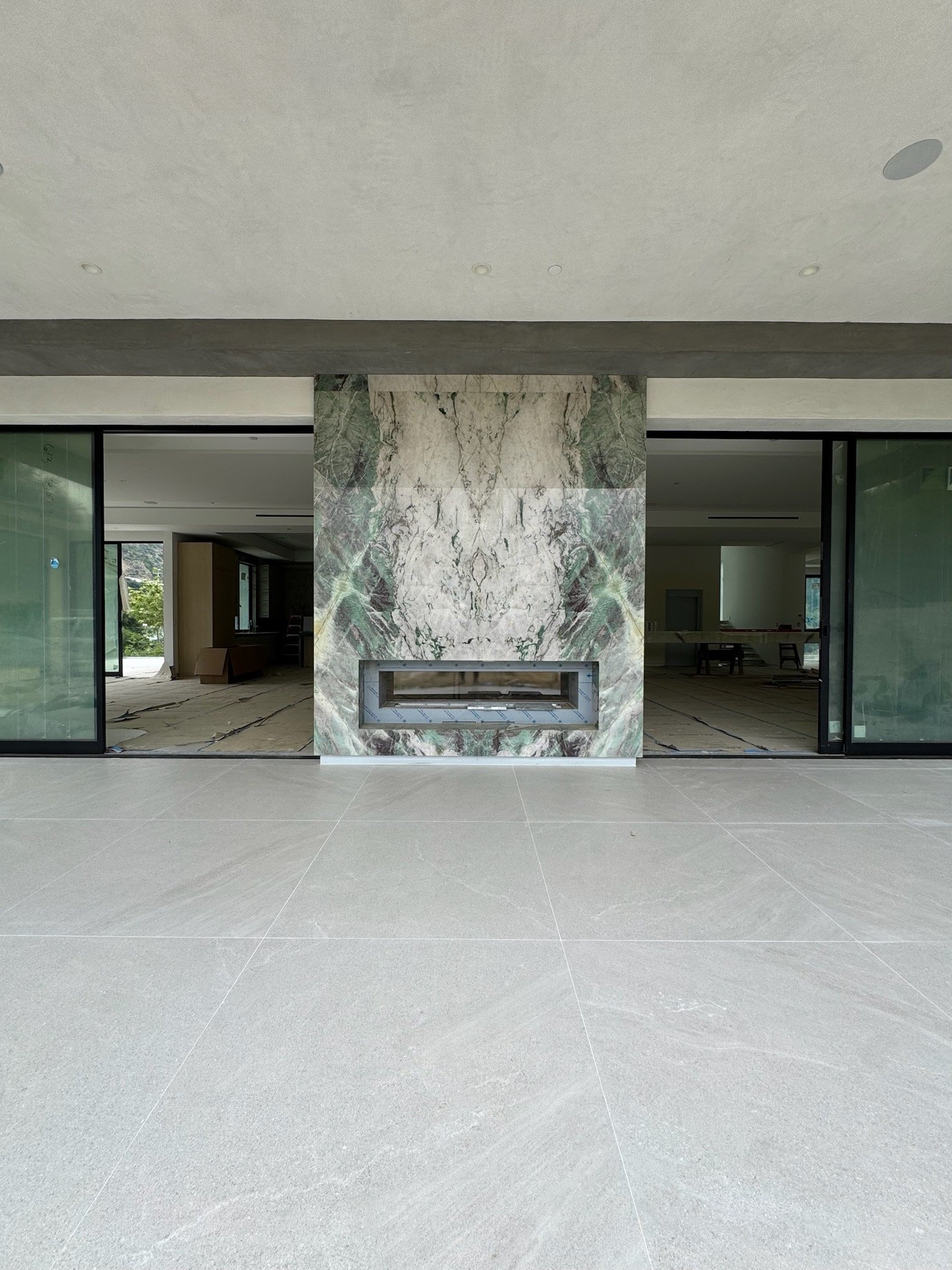 Field documentation Stone & slab custom home, on-site photograph 3