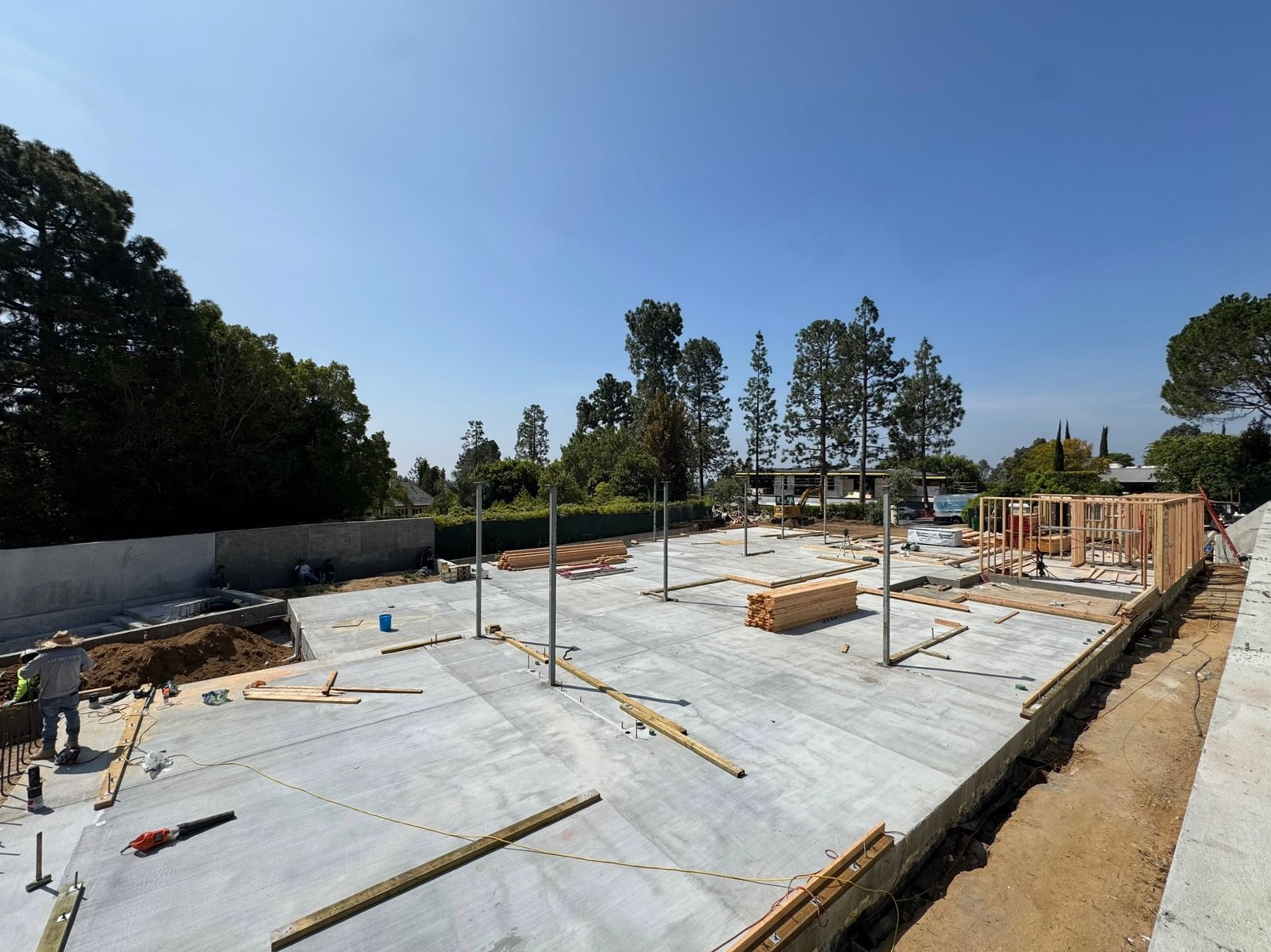 Field documentation Stone & slab custom home, on-site photograph 6
