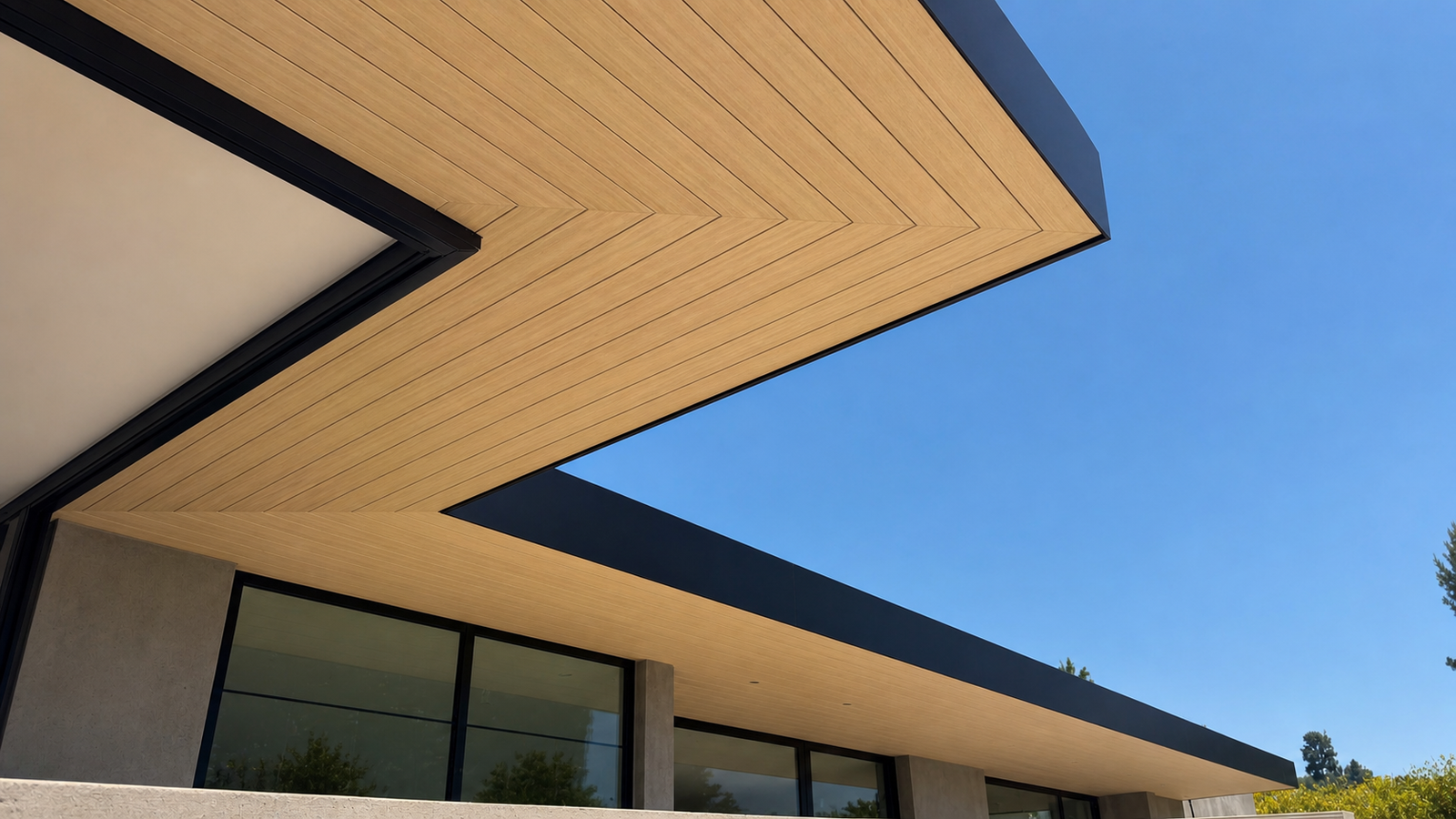 Timber, light, and volume in a private residence